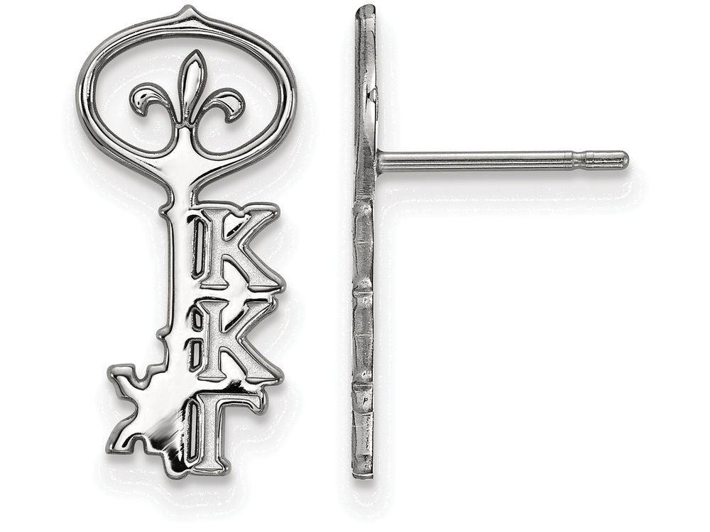 LogoArt Sterling Silver Kappa Kappa Gamma Extra Small Post Earrings