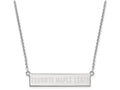 Logoart 925 Sterling Silver Toronto Maple Leafs Small Bar Necklace