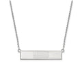 Logoart 925 Sterling Silver Miami University Small Bar Necklace