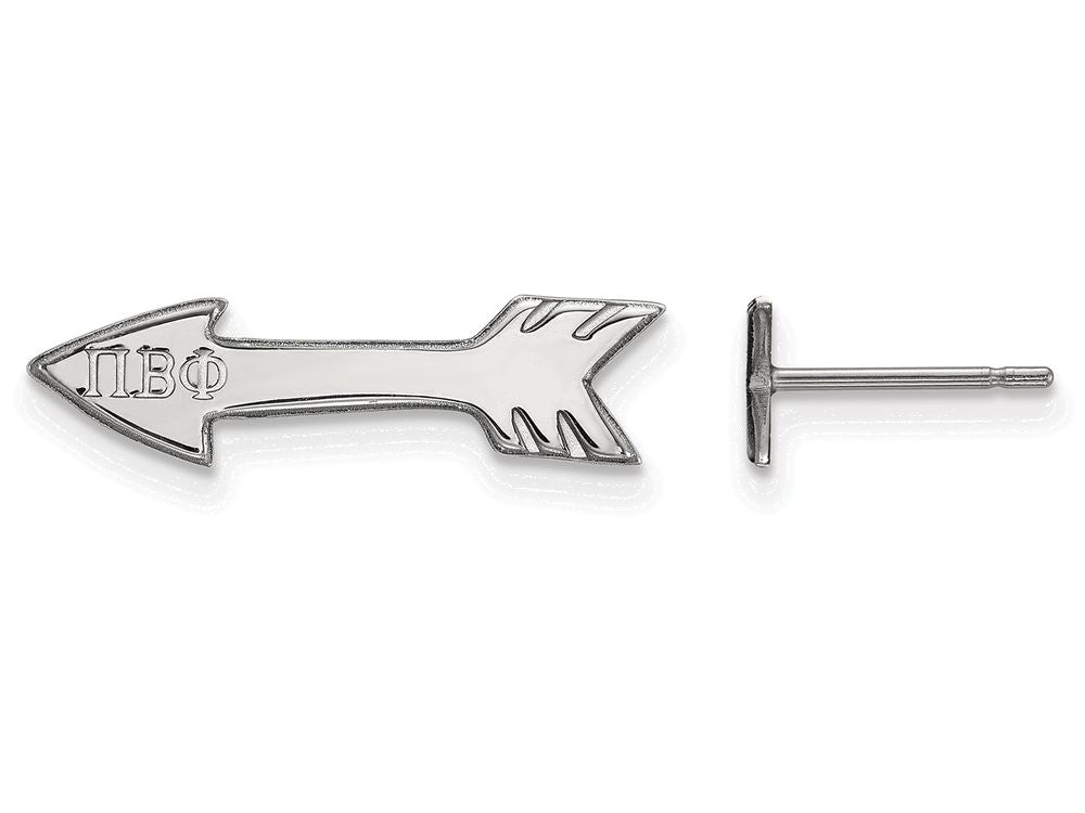 LogoArt Sterling Silver Pi Beta Phi Extra Small Post Earrings