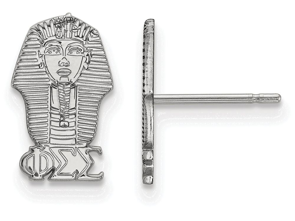 LogoArt Sterling Silver Phi Sigma Sigma Extra Small Post Earrings