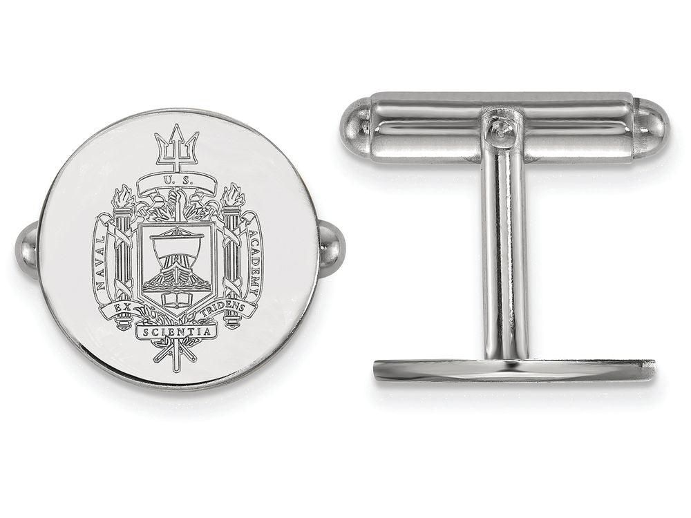 LogoArt Sterling Silver Navy Crest Cuff Link