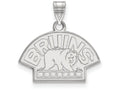 LogoArt Sterling Silver Boston Bruins Small Pendant Necklace