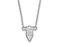 LogoArt Sterling Silver Chi Omega Extra Small Pendant Necklace With 18 Inch