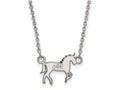 LogoArt Sterling Silver Delta Phi Epsilon Extra Small Pendant Necklace With 18 Inch
