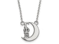 LogoArt Sterling Silver Gamma Phi Beta Extra Small Pendant Necklace With 18 Inch