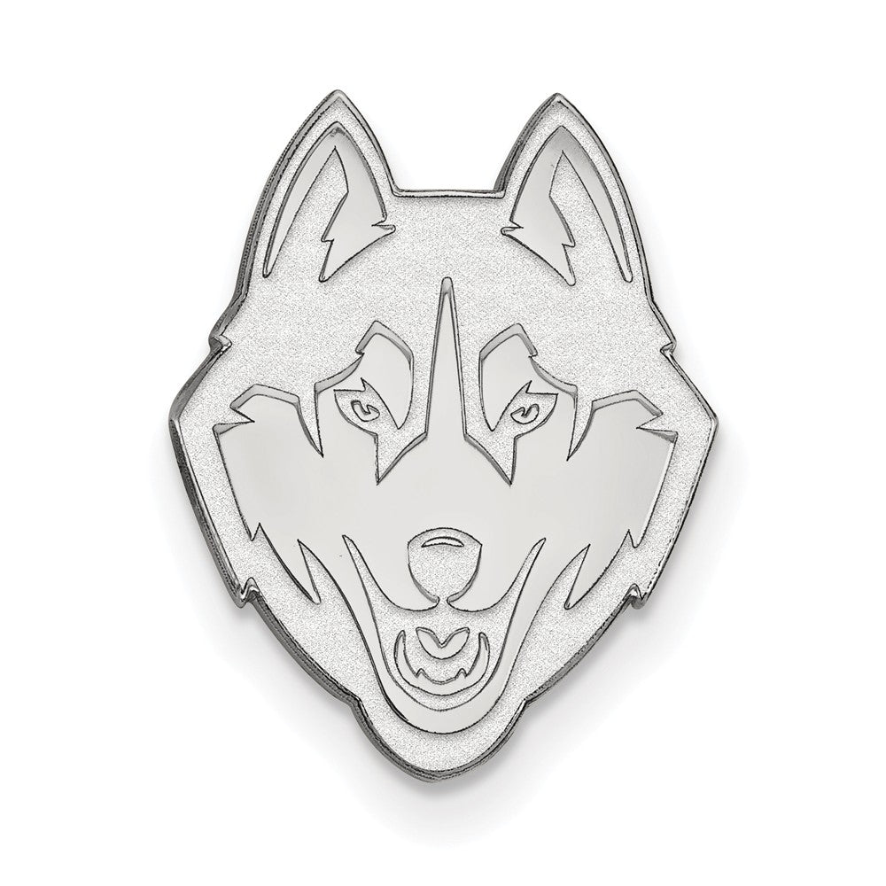 LogoArt Sterling Silver Michigan State University Medium Disc Pendant Necklace