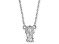 LogoArt Sterling Silver Phi Sigma Sigma Extra Small Pendant Necklace With 18 Inch