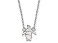 LogoArt Sterling Silver Theta Phi Alpha Extra Small Pendant Necklace With 18 Inch