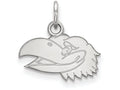 LogoArt Sterling Silver University Of Kansas Xs Pendant Necklace