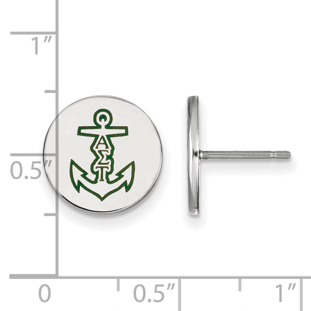 LogoArt Sterling Silver University Of North Carolina Small Enamel Disc Pendant Necklace