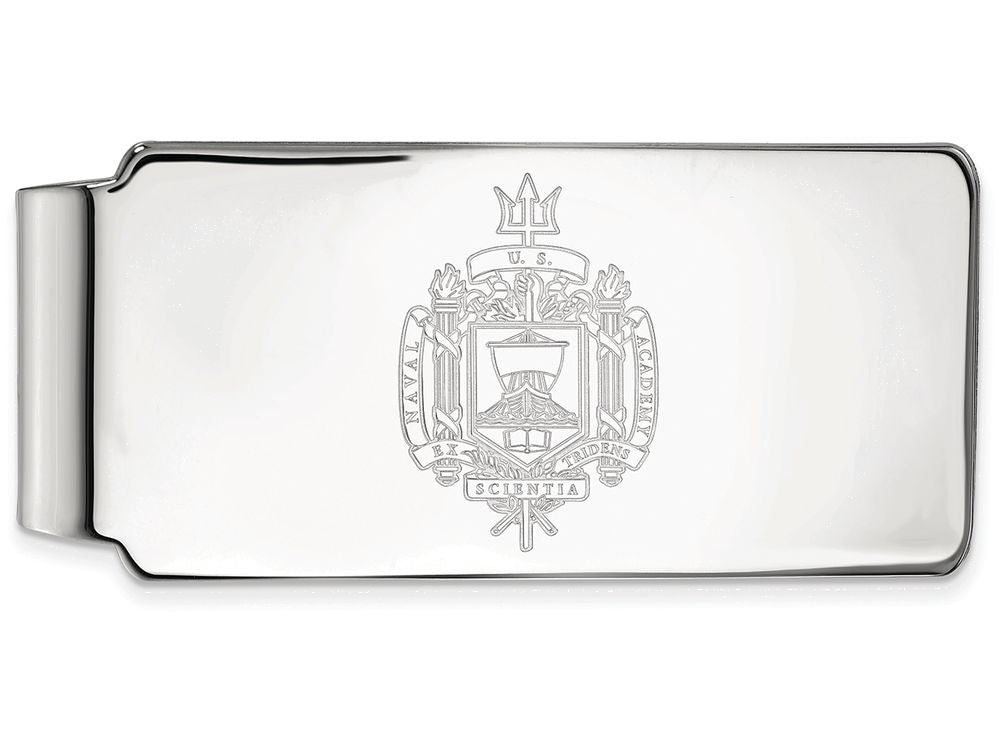 Logoart 925 Sterling Silver Navy Money Clip Crest