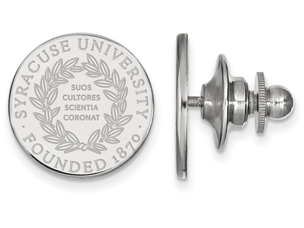 LogoArt Sterling Silver Syracuse University Crest Lapel Pin