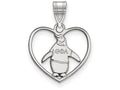 LogoArt Sterling Silver Theta Phi Alpha Heart Pendant Necklace