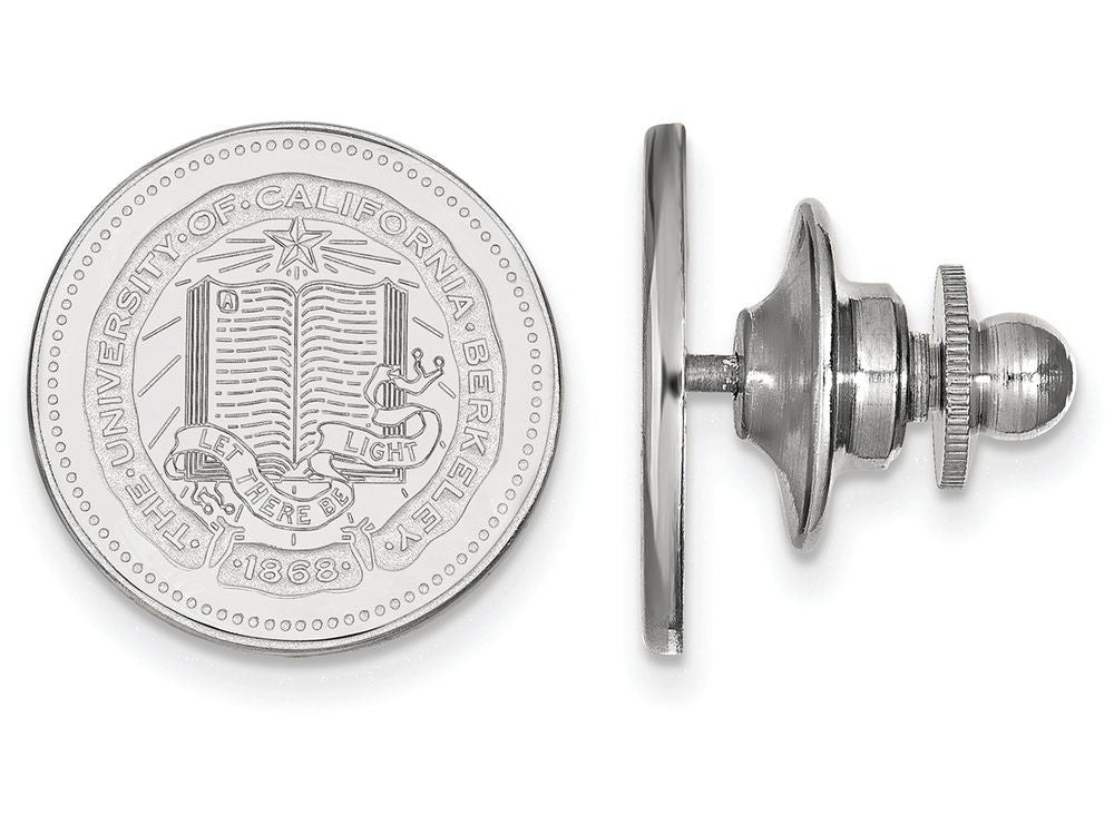LogoArt Sterling Silver University Of California Berkeley Crest Lapel Pin
