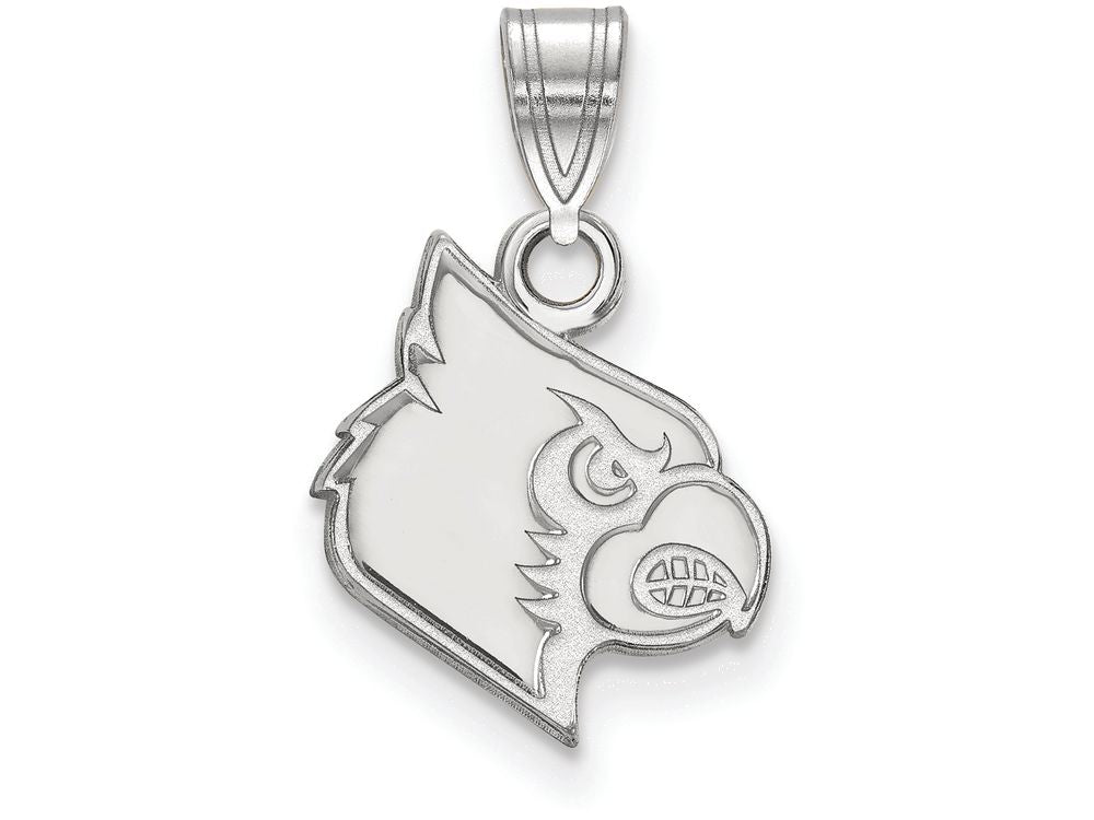 LogoArt Sterling Silver University Of Louisville Small Pendant Necklace
