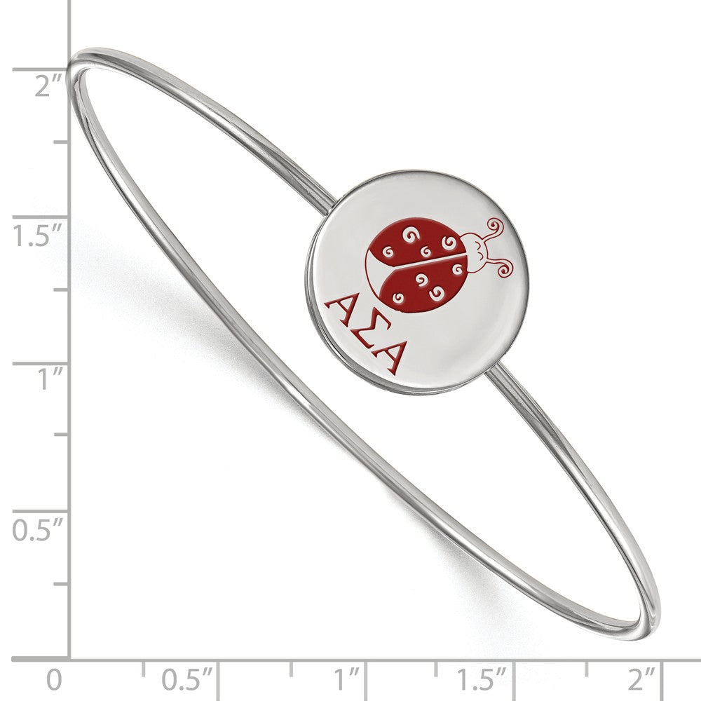 LogoArt Sterling Silver University Of Wisconsin Medium Enamel Disc Pendant Necklace