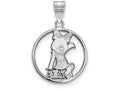LogoArt Sterling Silver Alpha Xi Delta Small Circle Pendant Necklace