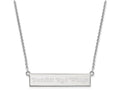 Logoart 925 Sterling Silver Detroit Red Wings Small Bar Necklace