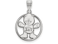LogoArt Sterling Silver Sigma Delta Tau Small Circle Pendant Necklace