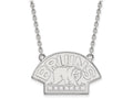 LogoArt Sterling Silver Boston Bruins Large Pendant Necklace