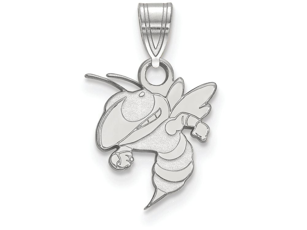 LogoArt Sterling Silver Georgia Institute Of Technology Small Pendant Necklace