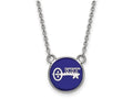 LogoArt Sterling Silver Kappa Kappa Gamma Extra Small Enameled Pendant Necklace With 18 Inch