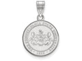 LogoArt Sterling Silver Penn State University Medium Crest Pendant Necklace