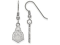 LogoArt Sterling Silver Purdue Small Dangle Earrings Wire