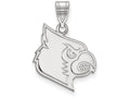 LogoArt Sterling Silver University Of Louisville Large Pendant Necklace