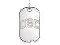 Logoart 925 Sterling Silver University Of Southern California Small Dog Tag Pendant Necklace