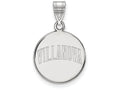 LogoArt Sterling Silver Villanova University Medium Disc Pendant Necklace