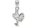 LogoArt Sterling Silver Virginia Tech Small Pendant Necklace