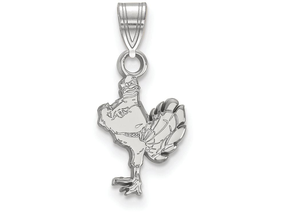 LogoArt Sterling Silver Virginia Tech Small Pendant Necklace