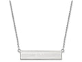 Logoart 925 Sterling Silver Chicago Blackhawks Small Bar Necklace