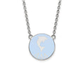 LogoArt Sterling Silver Delta Delta Delta Small Enameled Pendant Necklace With 18 Inch
