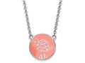LogoArt Sterling Silver Delta Zeta Small Enameled Pendant Necklace With 18 Inch