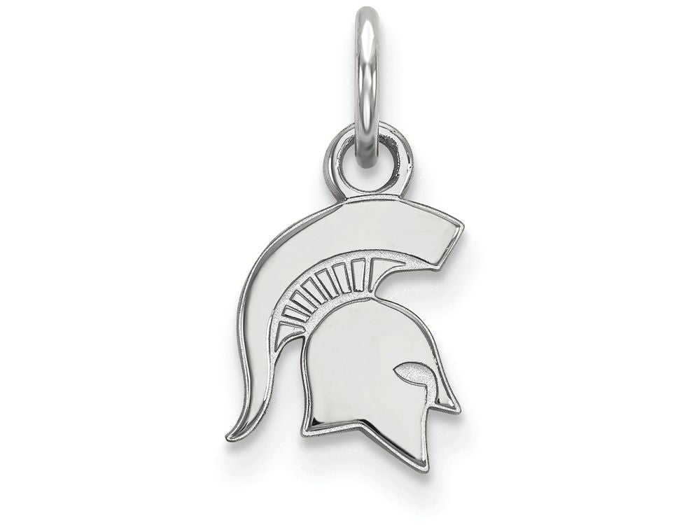 LogoArt Sterling Silver Michigan State University Xs Pendant Necklace