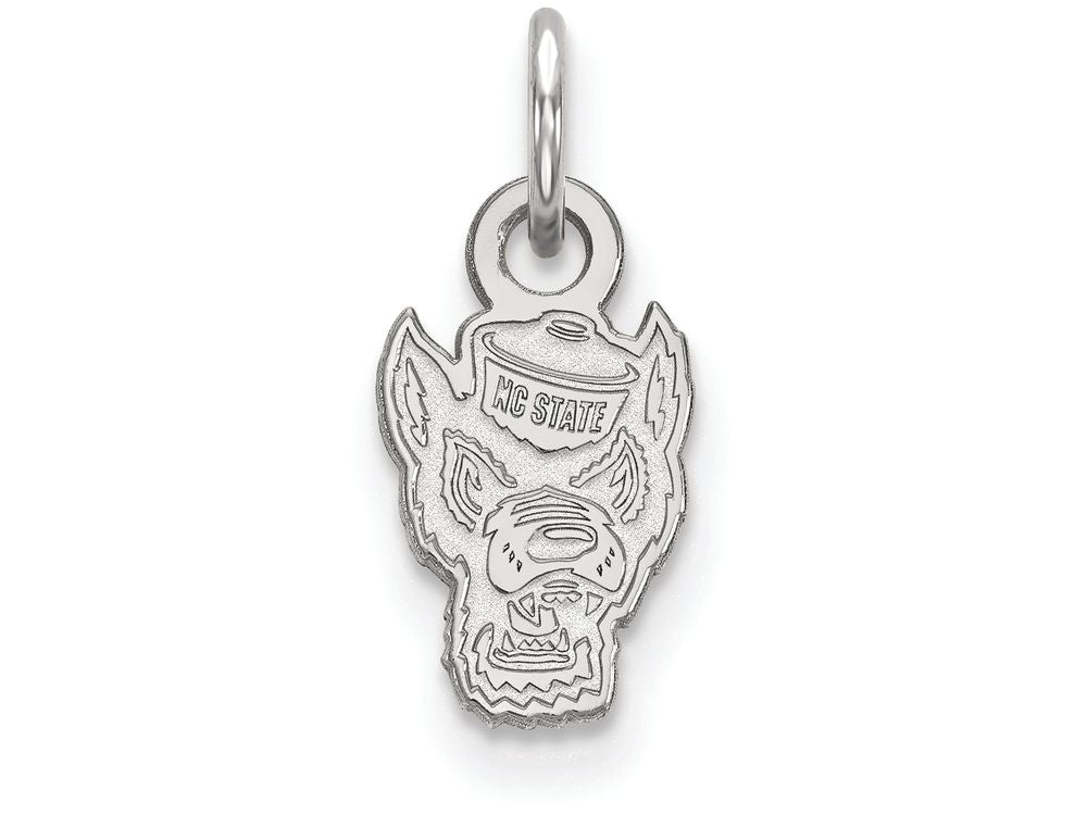 LogoArt Sterling Silver North Carolina State University Xs Pendant Necklace