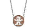 LogoArt Sterling Silver Sigma Delta Tau Small Enameled Pendant Necklace With 18 Inch