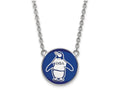 LogoArt Sterling Silver Theta Phi Alpha Small Enameled Pendant Necklace With 18 Inch