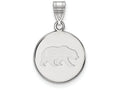 LogoArt Sterling Silver University Of California Berkeley Medium Disc Pendant Necklace