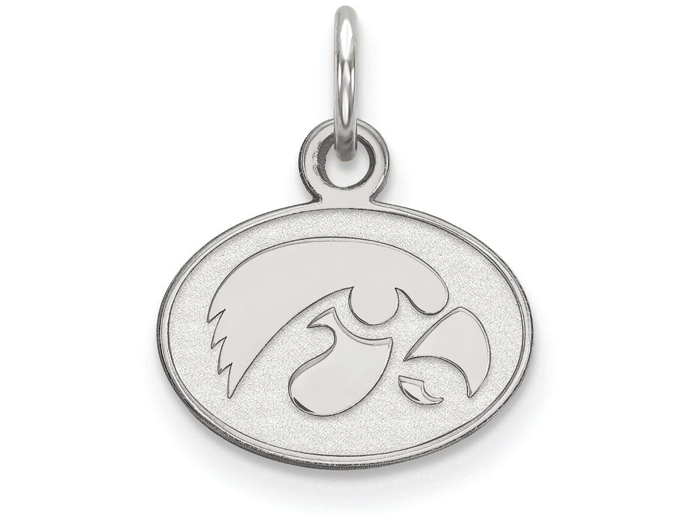 LogoArt Sterling Silver University Of Iowa Xs Pendant Necklace