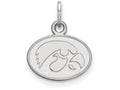 LogoArt Sterling Silver University Of Iowa Xs Pendant Necklace