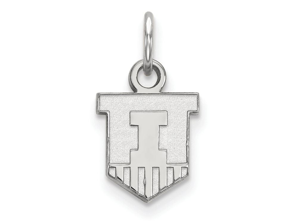 LogoArt Sterling Silver University Of Illinois Xs Pendant Necklace