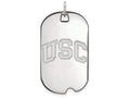 Logoart 925 Sterling Silver University Of Southern California Large Dog Tag Pendant Necklace