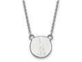 LogoArt Sterling Silver Alpha Epsilon Phi Extra Small Enameled Pendant Necklace With 18 Inch