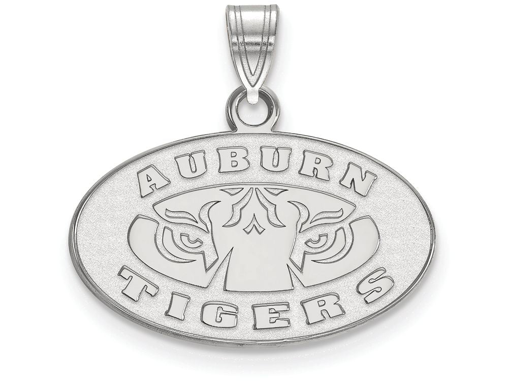 LogoArt Sterling Silver Auburn University Small Pendant Necklace