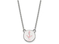 LogoArt Sterling Silver Delta Gamma Extra Small Enameled Pendant Necklace With 18 Inch