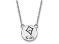 LogoArt Sterling Silver Kappa Alpha Theta Extra Small Enameled Pendant Necklace With 18 Inch